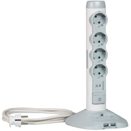 Bloc multipriza Legrand, 4X2P+E, 2XUSB,